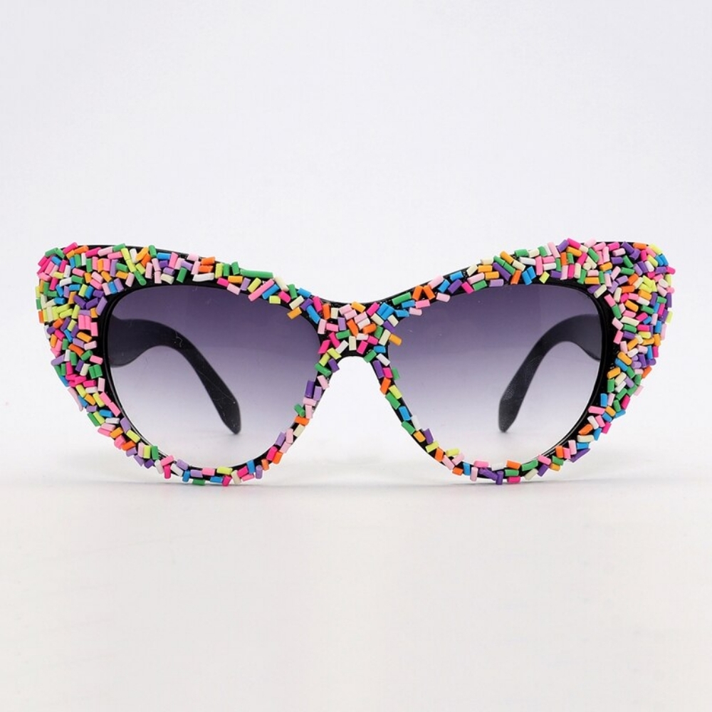 NEW Women's Sprinkle Cat Eye Fashion Sunglasses